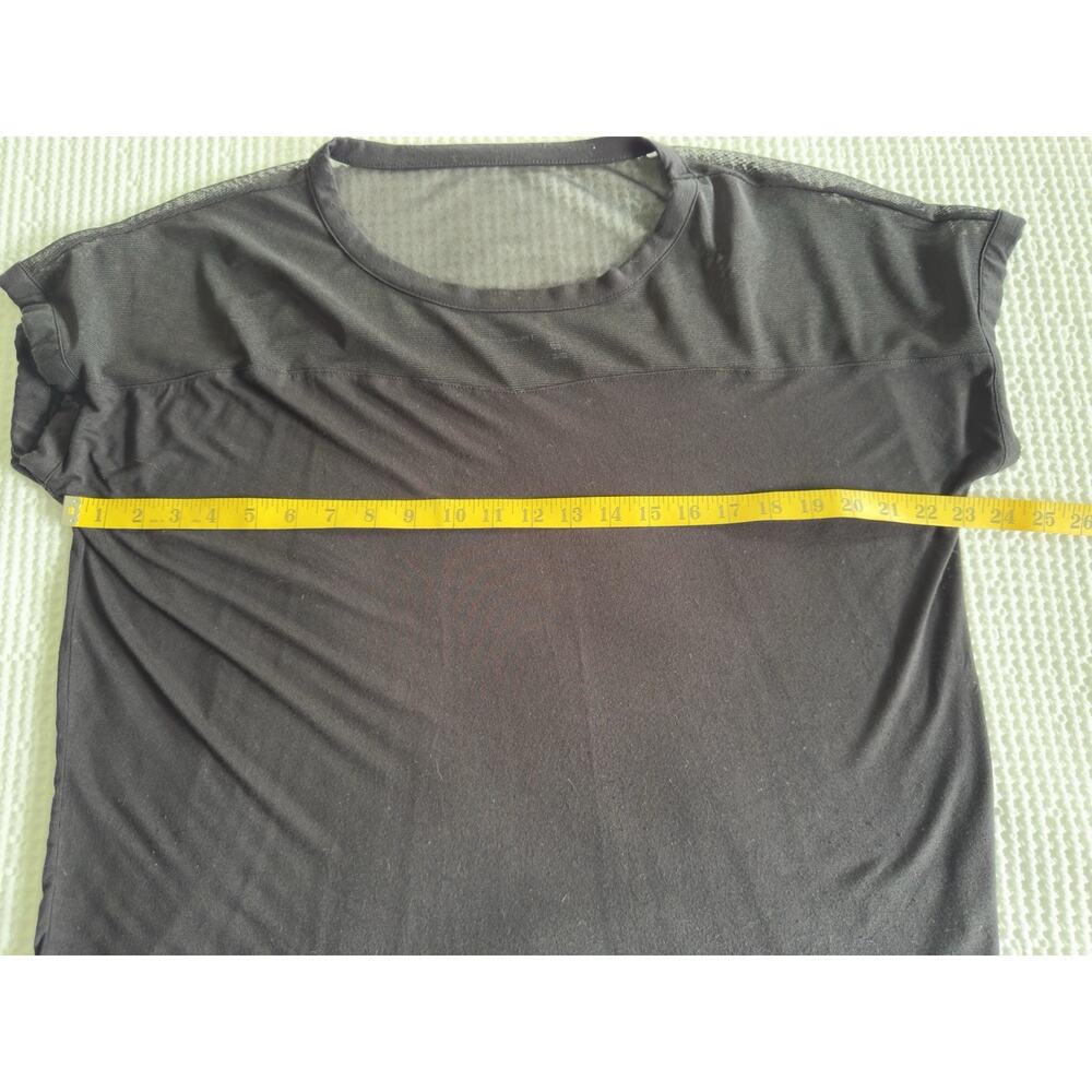 Tahari Whimsygoth Solid & Sheer Mesh Top Concert Party Club Date Night Size XL - Picture 5 of 6